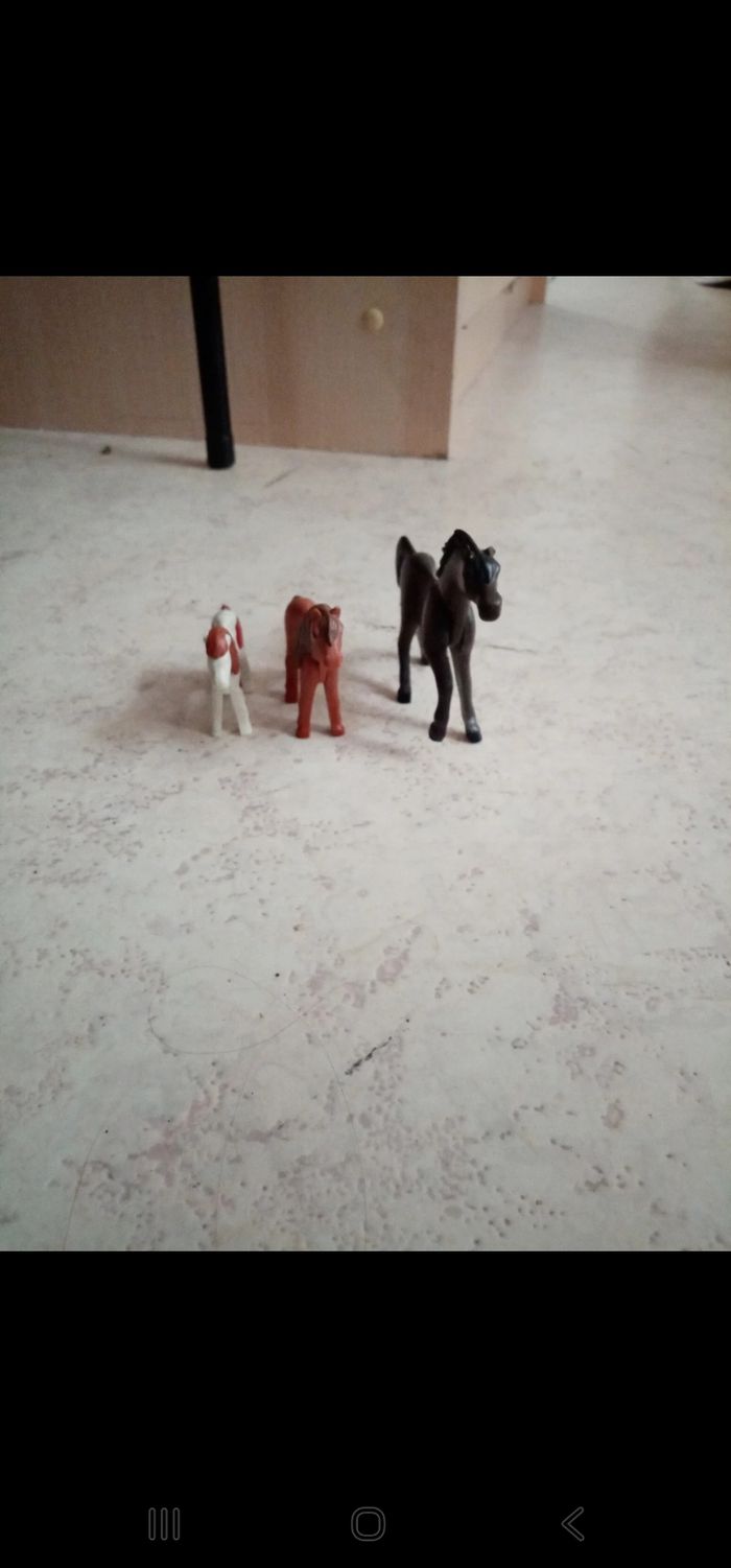 Lot 3 cheval Playmobil