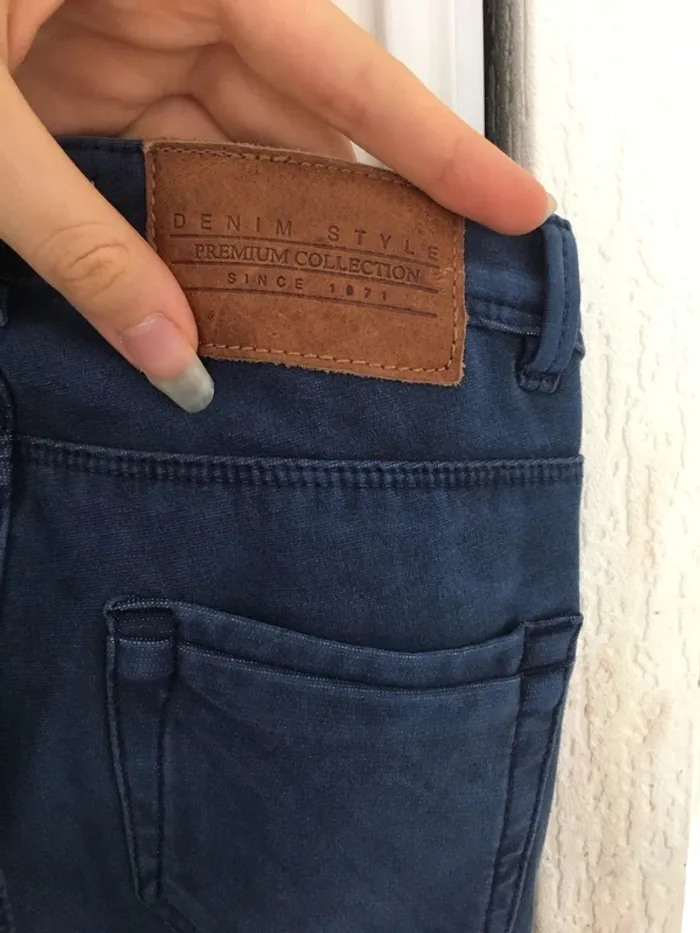 Jean bleu fonce plutôt élastique 32 pimkie - photo numéro 5
