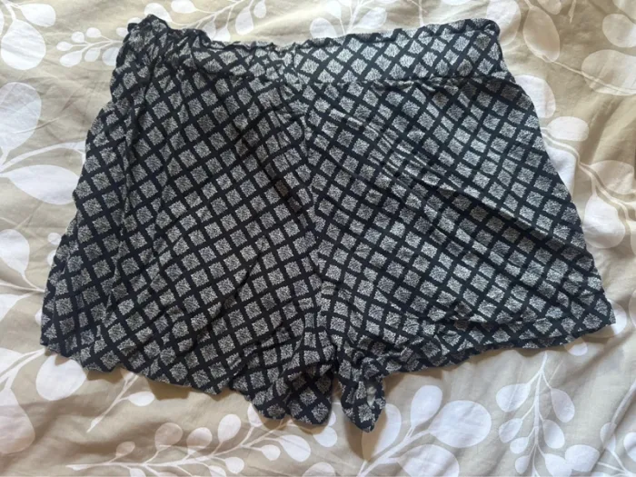 Short tissu léger bleu à motifs - photo numéro 4