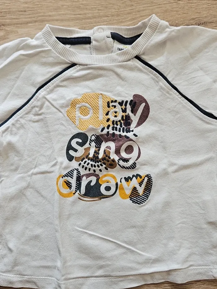 Tee shirt manches longues 12 mois TAO - photo numéro 2