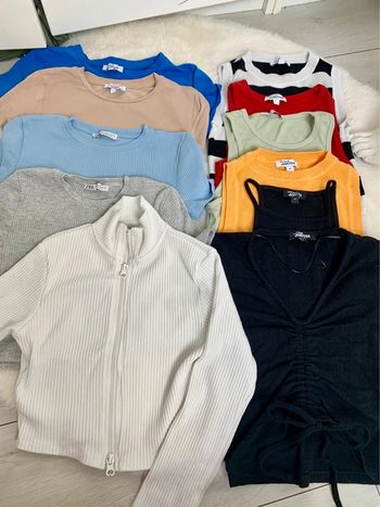 Lot de 12 Crop top-top , jennyfer , bershka