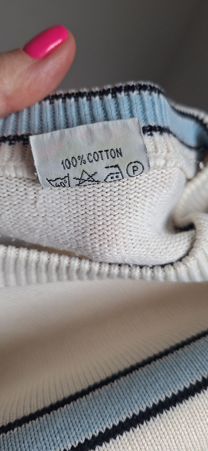 Pull rayé vintage Lacoste - photo numéro 3