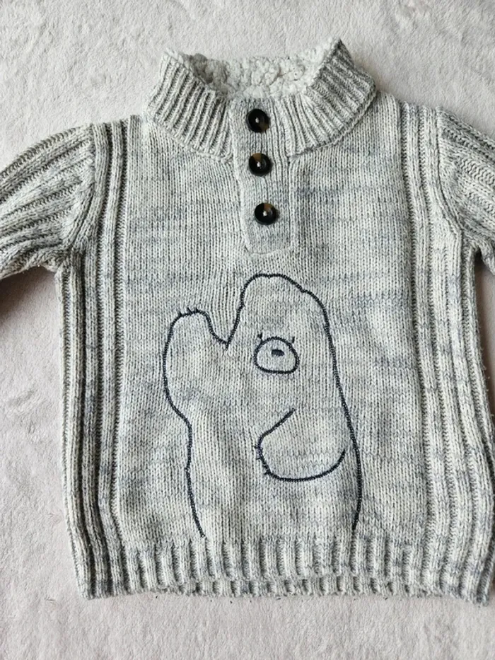 Pull bien chaud et tout doux tex baby 36m - photo numéro 2