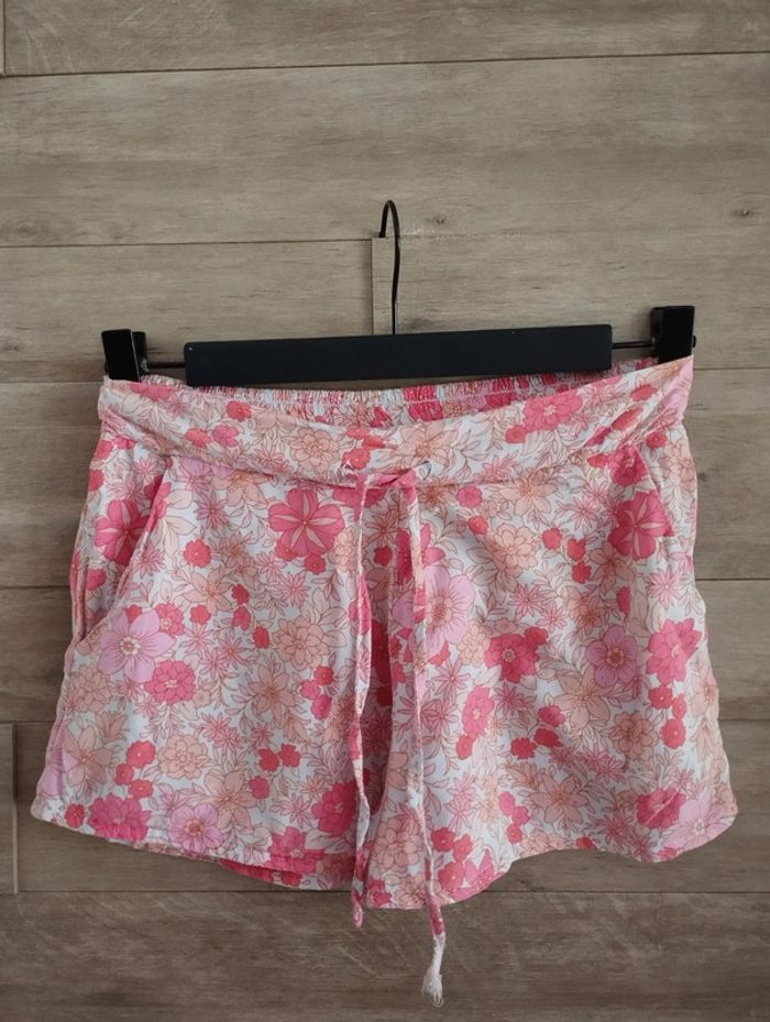 Short pyjama Etam rose fleuri TS