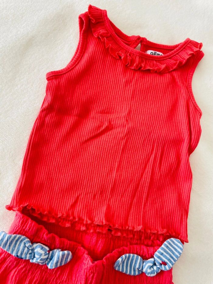 Ensemble pantalon et débardeur rose fushia fluide 18 mois Gemo - photo numéro 6
