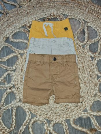 Lot de 3 shorts Obaïbi taille 3 mois