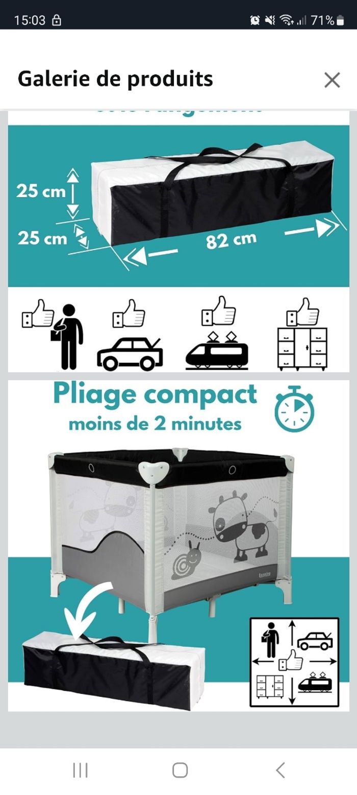 Parc bébé pliable - photo numéro 4