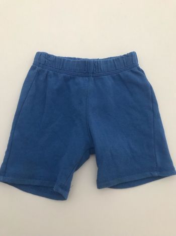 Short bébé bleu électrique 12 mois