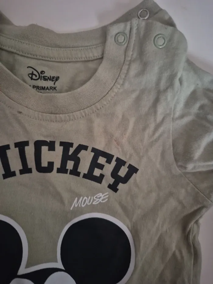 T-shirt à manches longues mickey 6 mois - photo numéro 2