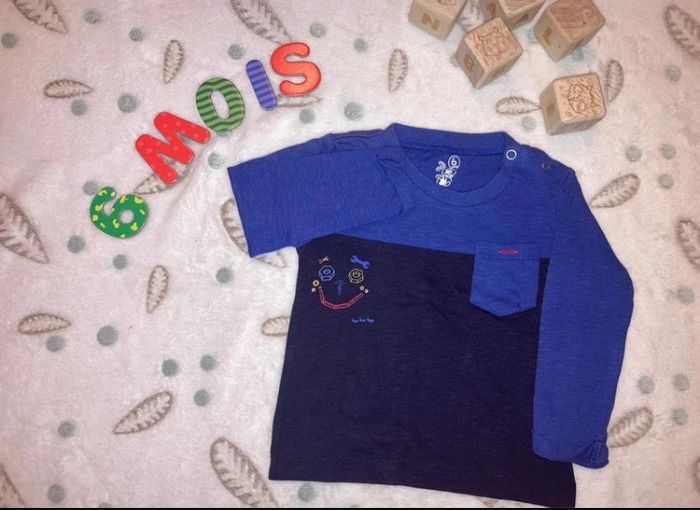 Teeshirt manches longues bébé garçon 6 mois