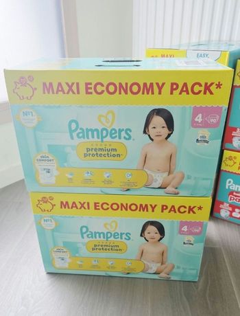 2× Couches Pampers Premium Taille 4 MAXI PACK ×180