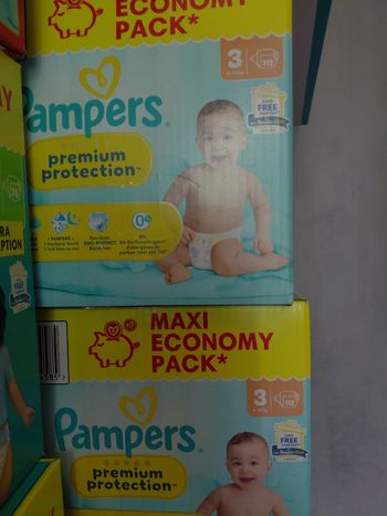 2 paquets pampers premium taille 3 maxipack