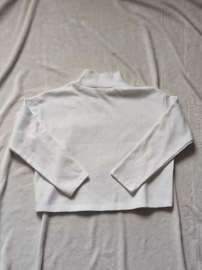 Pull blanc oversize taille unique - photo numéro 5