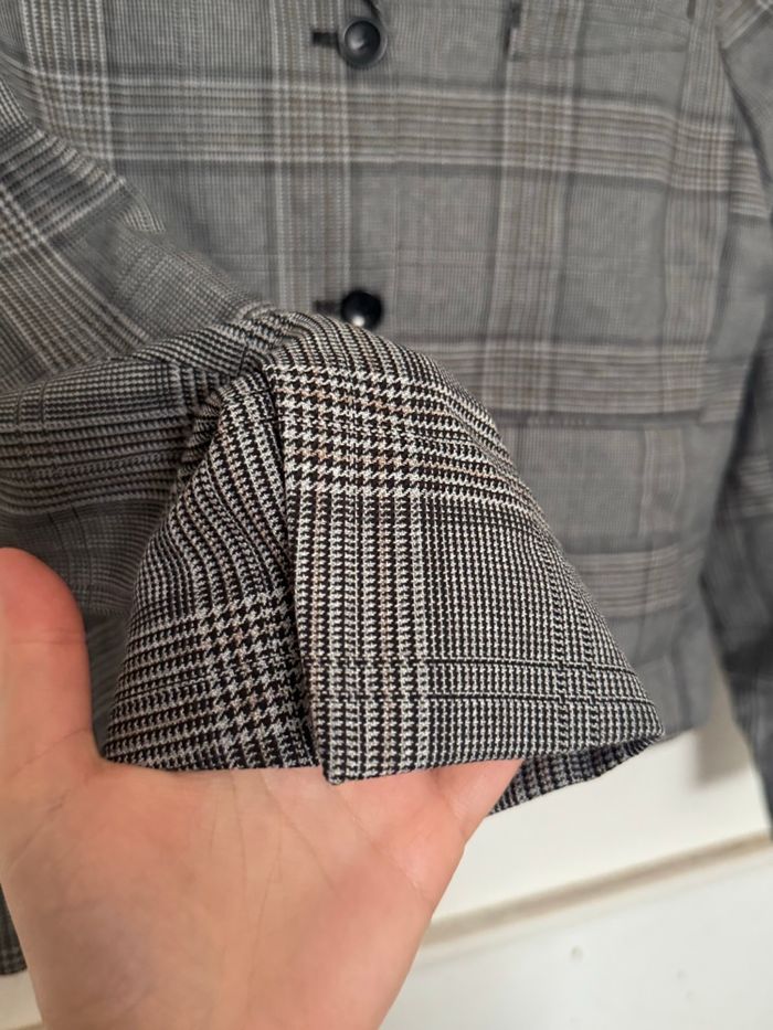 Blazer carreaux boutons droit L H&M - photo numéro 3
