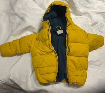 Doudoune jaune enfant 5 ans