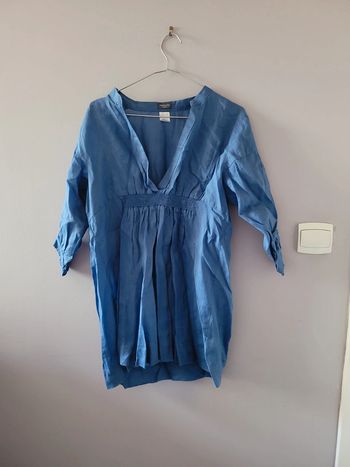 Blouse bleue taille 36 La Redoute
