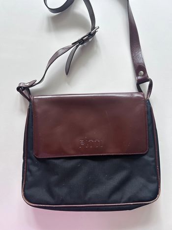 Sac Pitti bandoulière marron/noir – Bon état