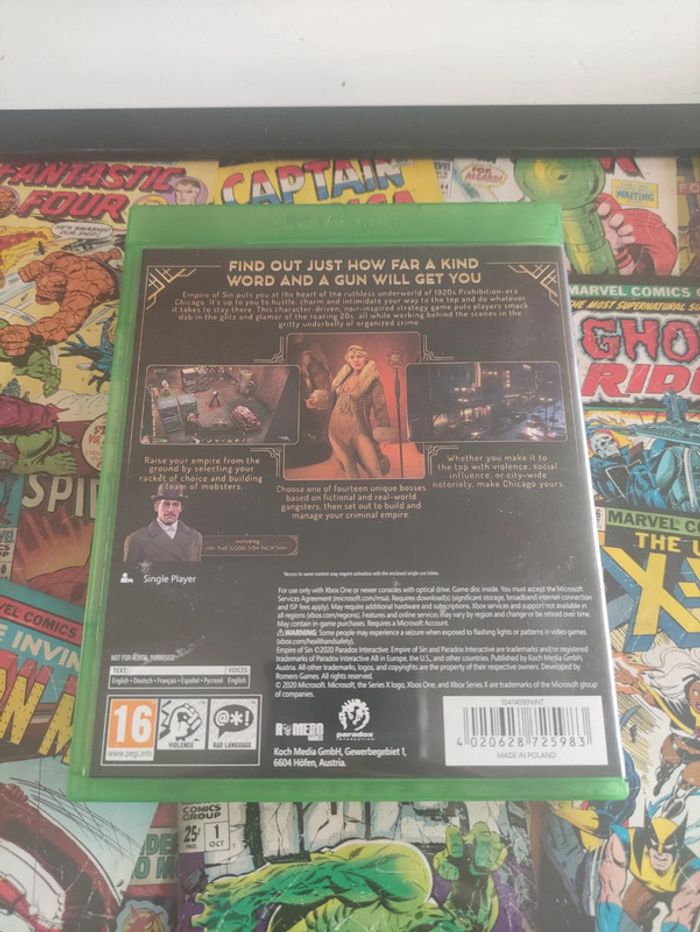 Empire of sin day one edition Xbox one Xbox series X - photo numéro 2