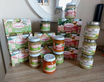 Lot petits pots babybio 4mois et +