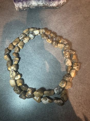 Collier en jaspe paysage - pierre naturelle