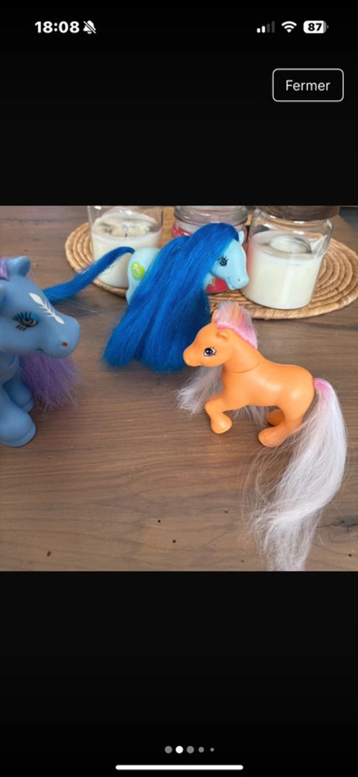 Lot 3 petits poneys - photo numéro 2
