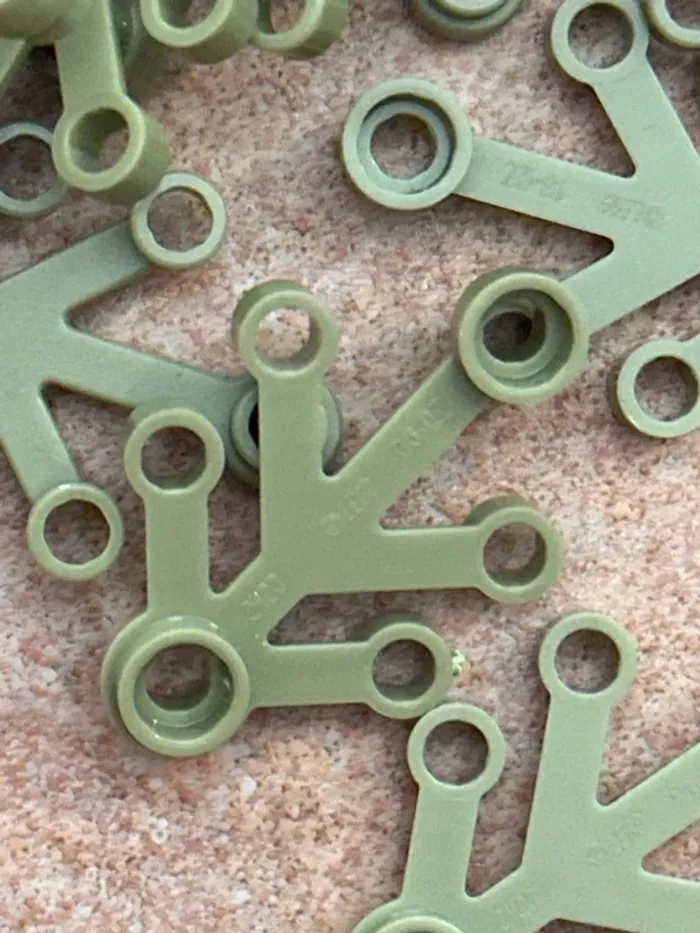 50  Plant Lego Leaves 4 x 3 ref 2423 Olive Green - photo numéro 4