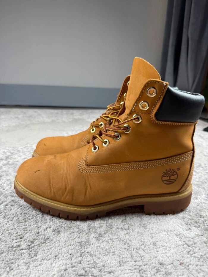 Yellow Boots 6-Inch Timberland Premium Waterproof Weath Nubuck - photo numéro 5