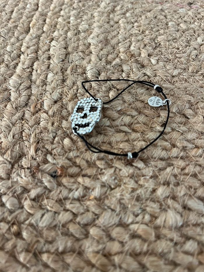 Bracelet strass tête de mort - photo numéro 2