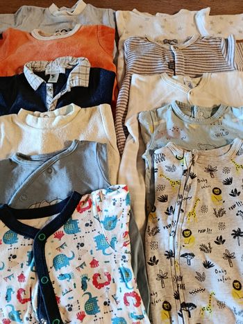 Lot pyjamas garçons 3 mois