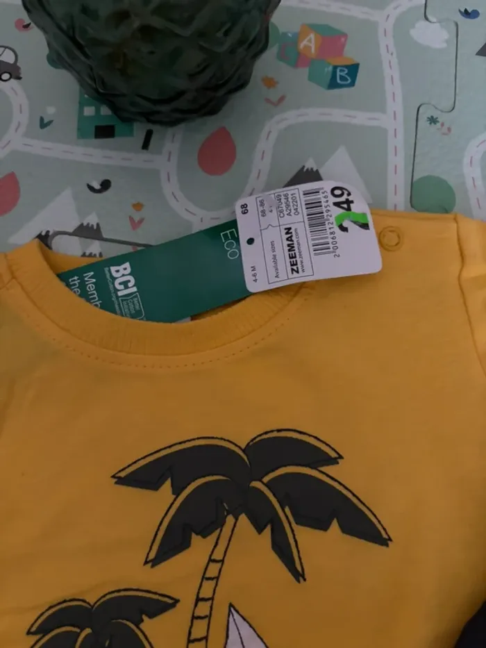 Ensemble short et t shirt zeeman 6 mois - photo numéro 3