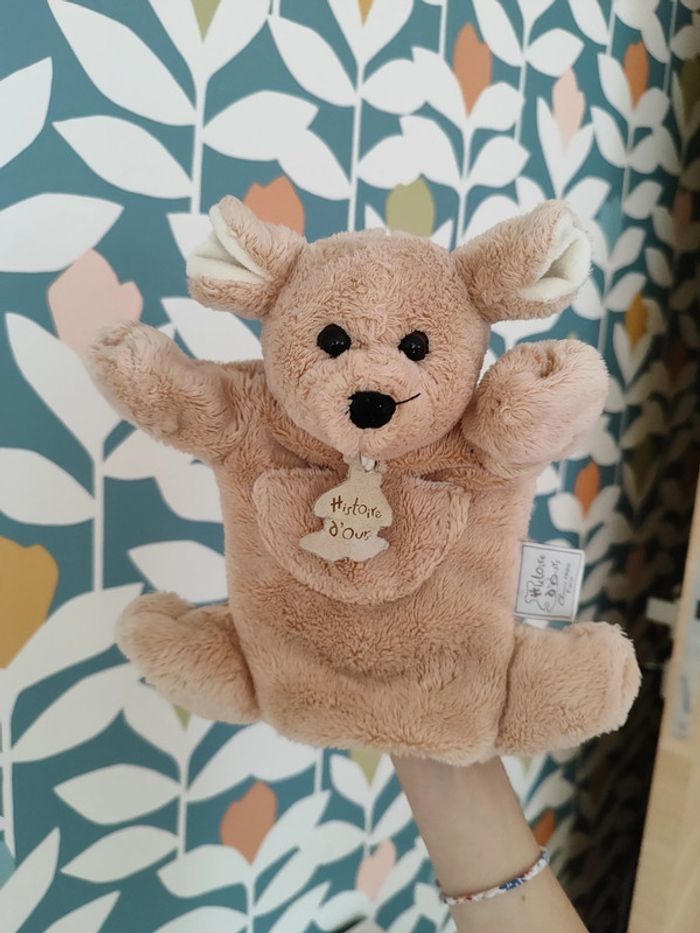 Peluche marionnette souris histoire d'ours - photo numéro 3
