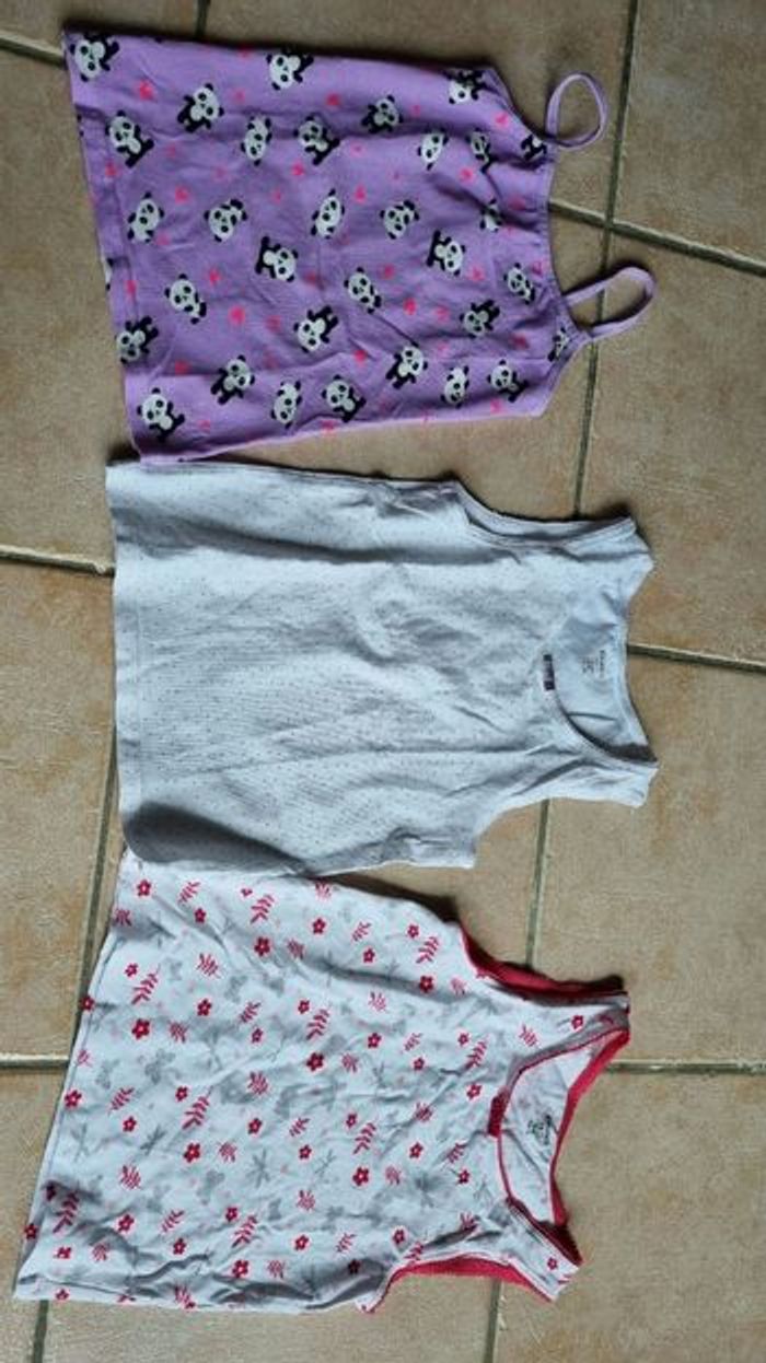 Lot 3 maillots de corps 110cm, 5ans