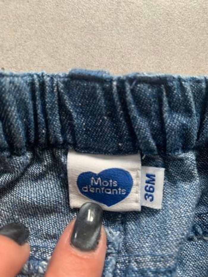 Jean réglable Mots d’enfants 3 ans - photo numéro 3