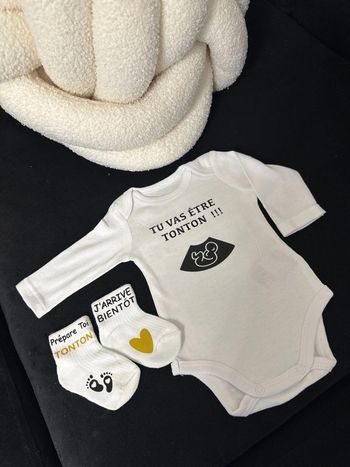 Ensemble annonce grossesse tonton