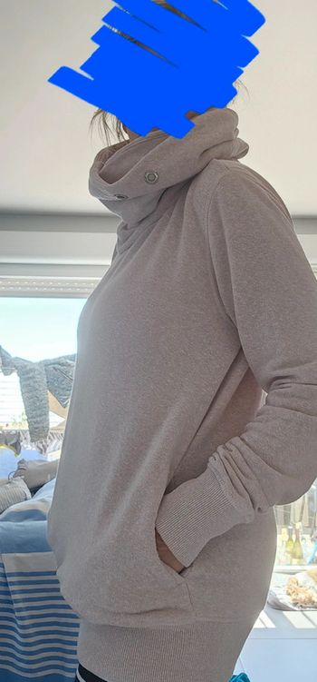 Sweat Superdry beige rosé taille 40