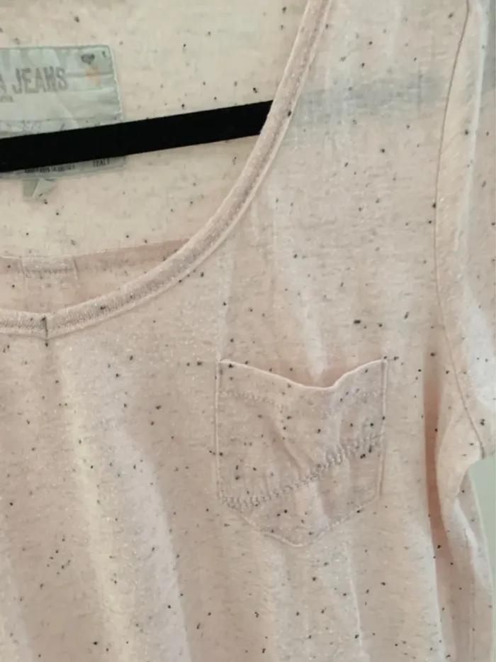 T-shirt rose clair chiné – Barcia Jeans – Taille S - photo numéro 2