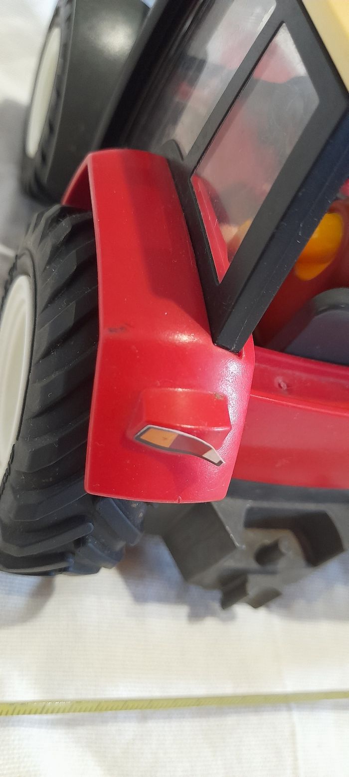 Tracteur rouge et gris playmobil - photo numéro 4