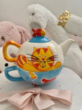 Théière / tasse chat