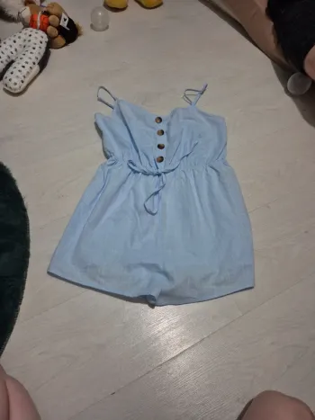 Combishort bleu ciel
