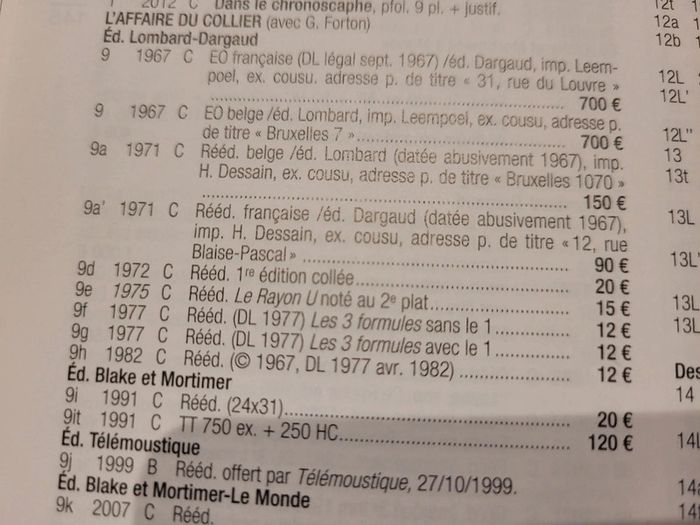 Réédition cotée 1967 (1971), Les aventures de Blake et Mortimer, L'affaire du collier, E. P. Jacobs - photo numéro 13