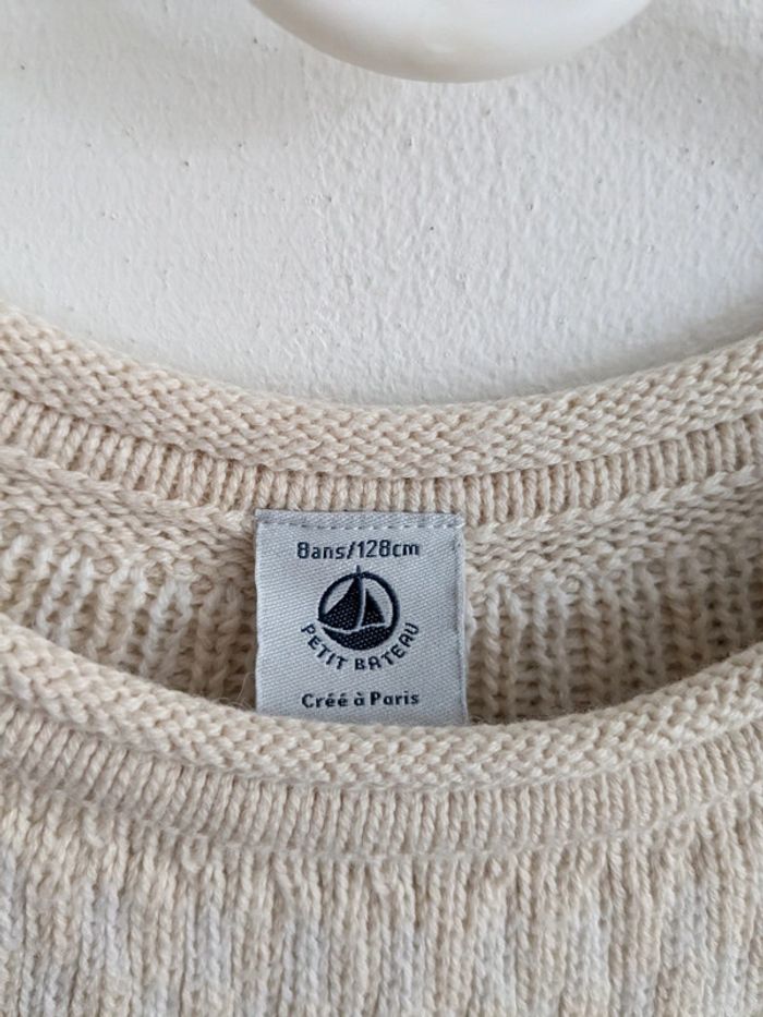 Pull coton et laine mixte 8 ans - photo numéro 3