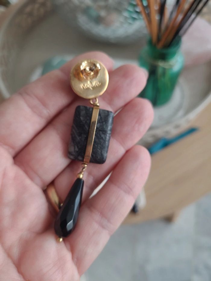 Boucles d'oreilles en pierres naturelles - photo numéro 2