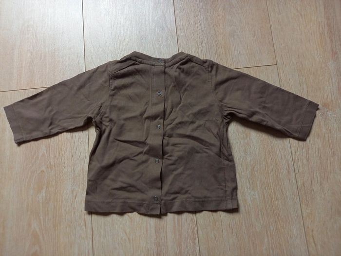 Tee shirt marron manches longues - photo numéro 2