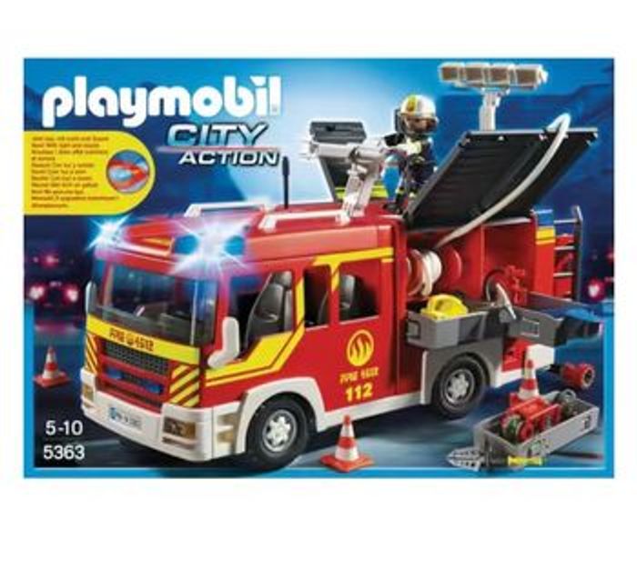 Playmobil 5363 - Fourgon de pompier avec sirène - Playmobil - photo numéro 2