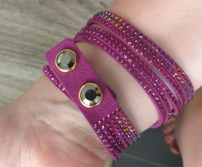 Bracelet swarovski rose - photo numéro 2