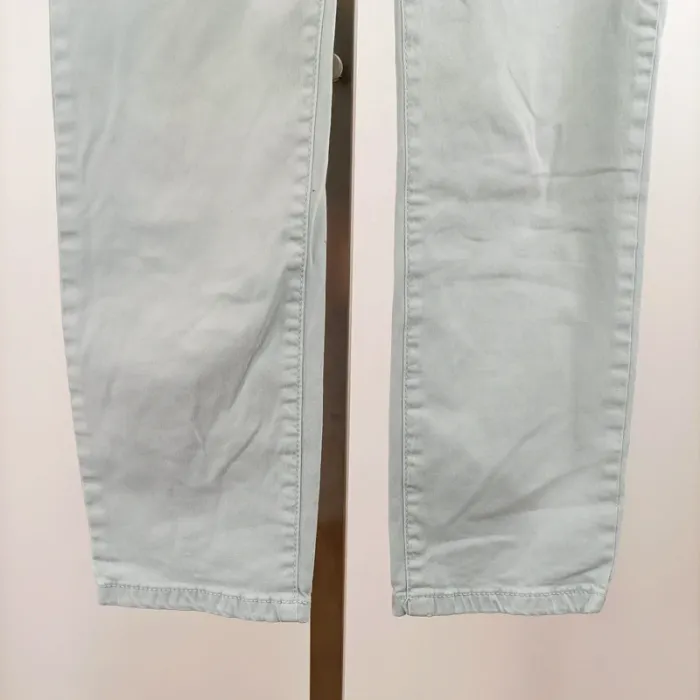 Pantalon slim vert d’eau Sud Express taille 38 coton stretch coupe près du corps A1338 - photo numéro 5