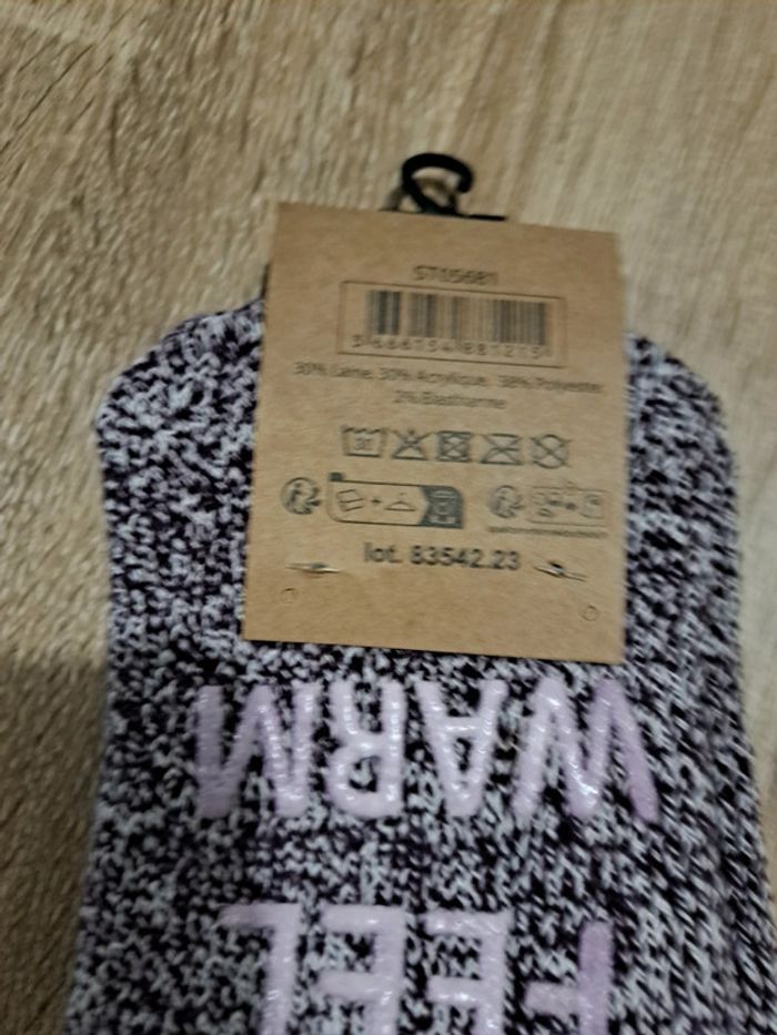 Chausettes anti-dérapantes violettes 35/38 - photo numéro 3