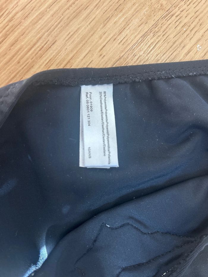 Bas de maillot de bain noir taille 10 ans neuf - photo numéro 2
