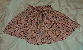 Jupette en liberty betsy écureuil, 4 ans, créatrice L'armoire rose