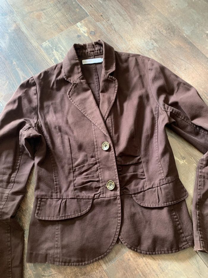 Blazer brun coton
